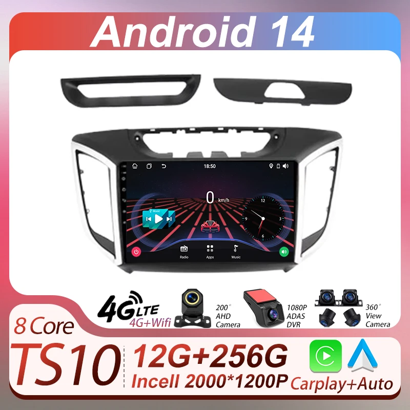 2din Car Android For Hyundai Creta ix25 2015-2019 Wireless Android Auto Radio Carplay Intelligent Car Systems GPS Navigation DSP
2din Car Android For Hyundai Creta ix25 2015-2019 Wireless Android Auto Radio Carplay Intelligent Car Systems GPS Navigation DSP