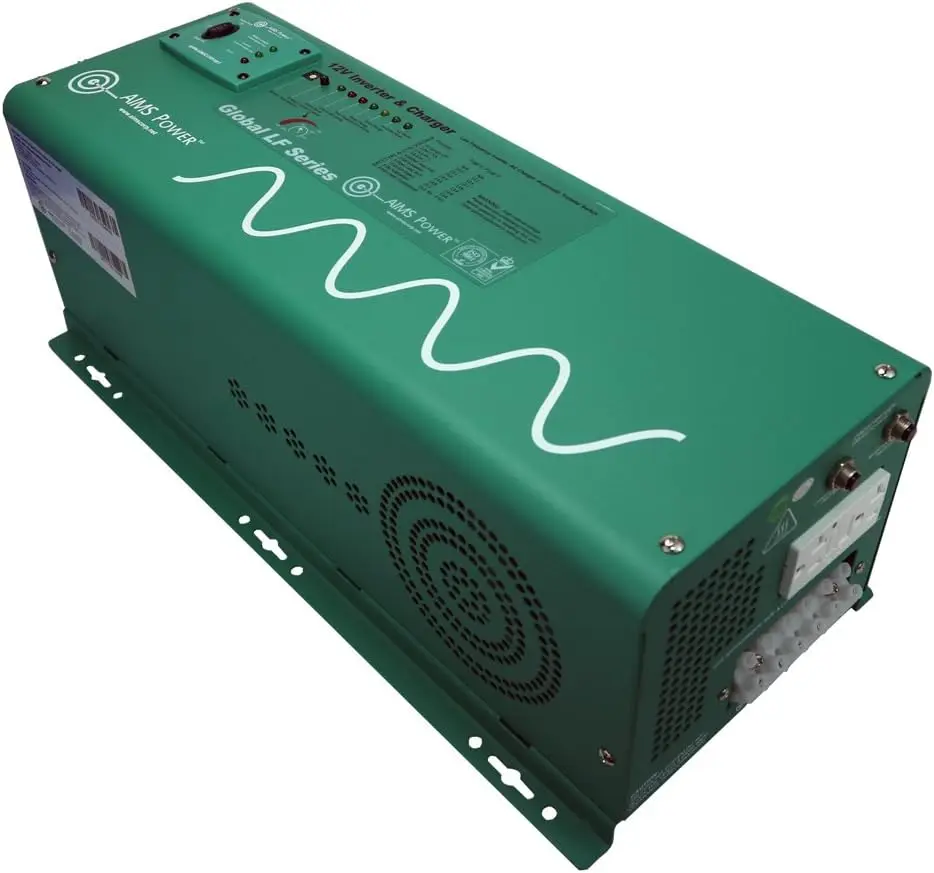 AIMS Power 2500 Watt 12 VDC Pure Sine Inverter Charger 120 VAC Output 85A Charger 30A Transfer Switch PICOGLF
AIMS Power 2500 Watt 12 VDC Pure Sine Inverter Charger 120 VAC Output 85A Charger 30A Transfer Switch PICOGLF