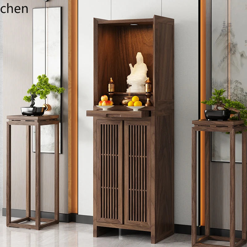 CP table offering shrine Guanyin household offering solid wood shrine vertical cabinet modern simple shrine cabinet
CP table offering shrine Guanyin household offering solid wood shrine vertical cabinet modern simple shrine cabinet