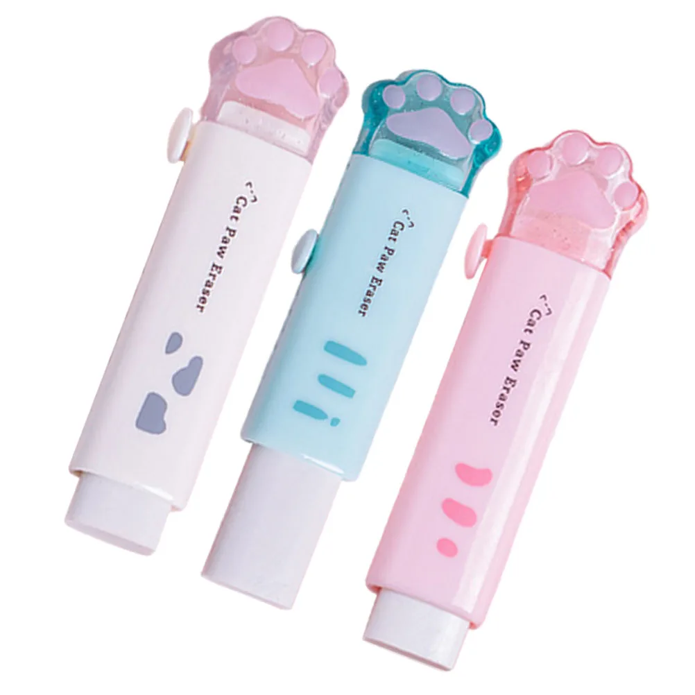 3 Pcs Paw Shaped Erasers Retractable Kawaii Cat Paw Shaped Cute Erasers Stationary Mixed Colors Practical Durability
3 Pcs Paw Shaped Erasers Retractable Kawaii Cat Paw Shaped Cute Erasers Stationary Mixed Colors Practical Durability