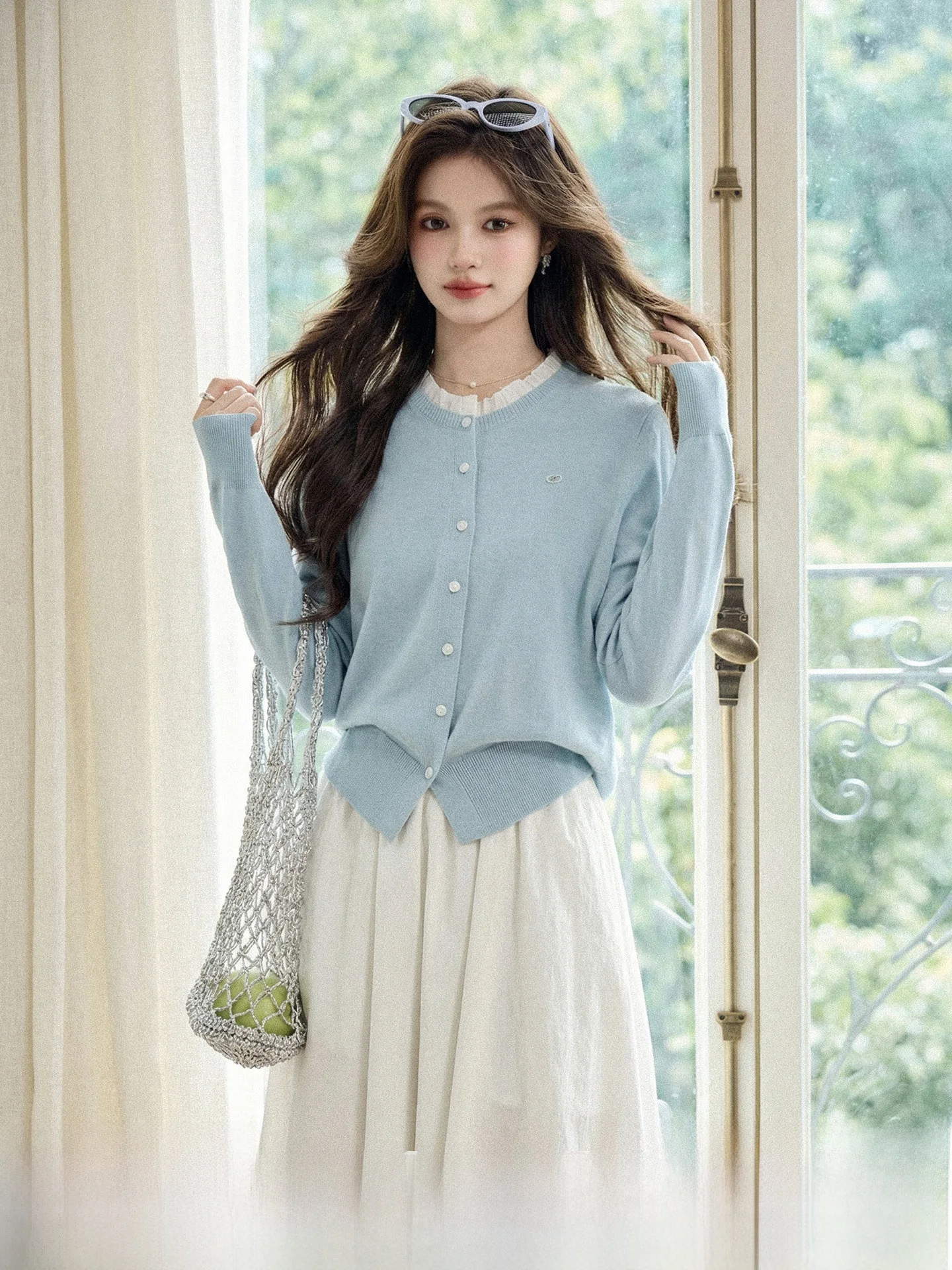 Soft Blue Knitted Open Cardigan Women's Fashion Spring 2026 New Style Comfortable Sweater Jacket Gentle Style Regular Fit
Soft Blue Knitted Open Cardigan Women's Fashion Spring 2026 New Style Comfortable Sweater Jacket Gentle Style Regular Fit