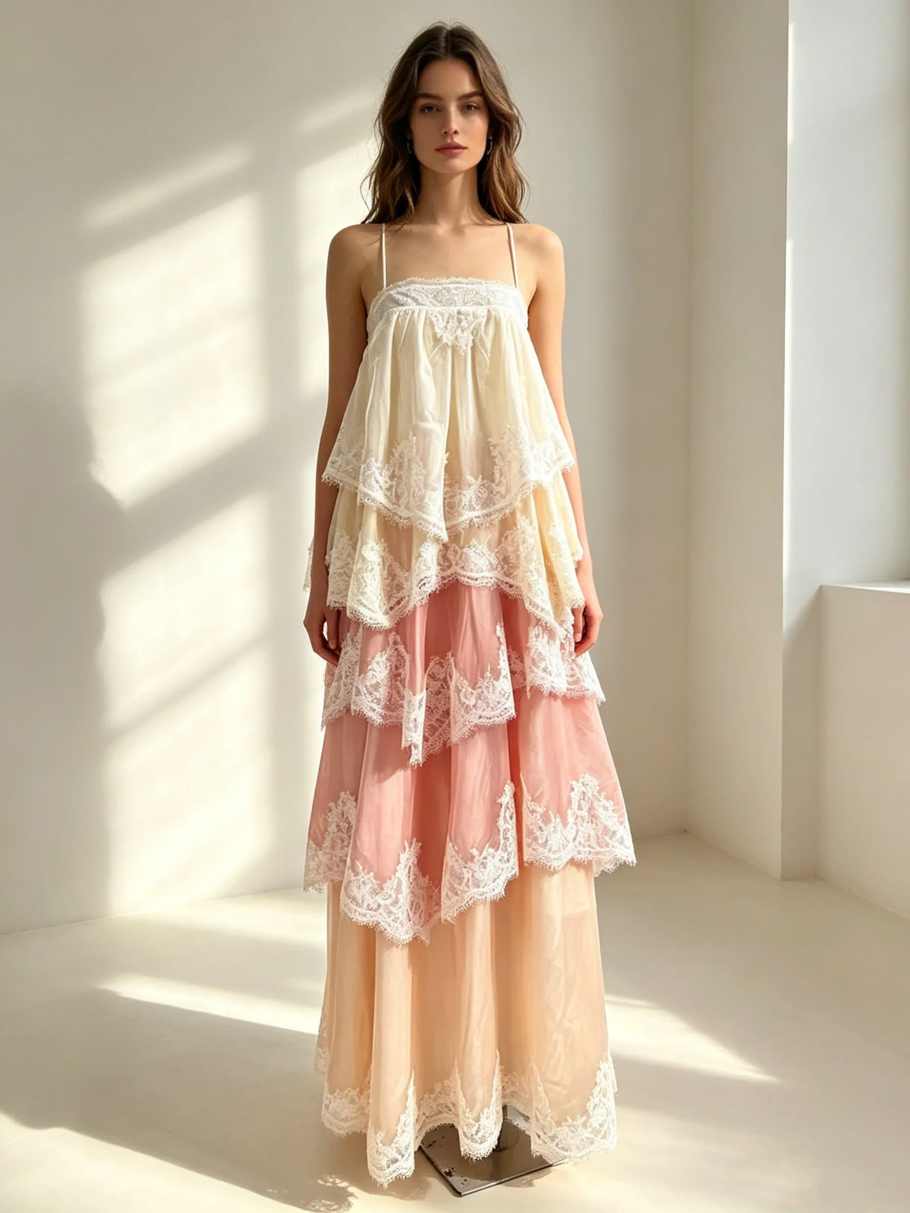 plus Size Dress Summer Spring Strapless Lace Spliced Ruffles Pink Sweet A-Line Backless
plus Size Dress Summer Spring Strapless Lace Spliced Ruffles Pink Sweet A-Line Backless
