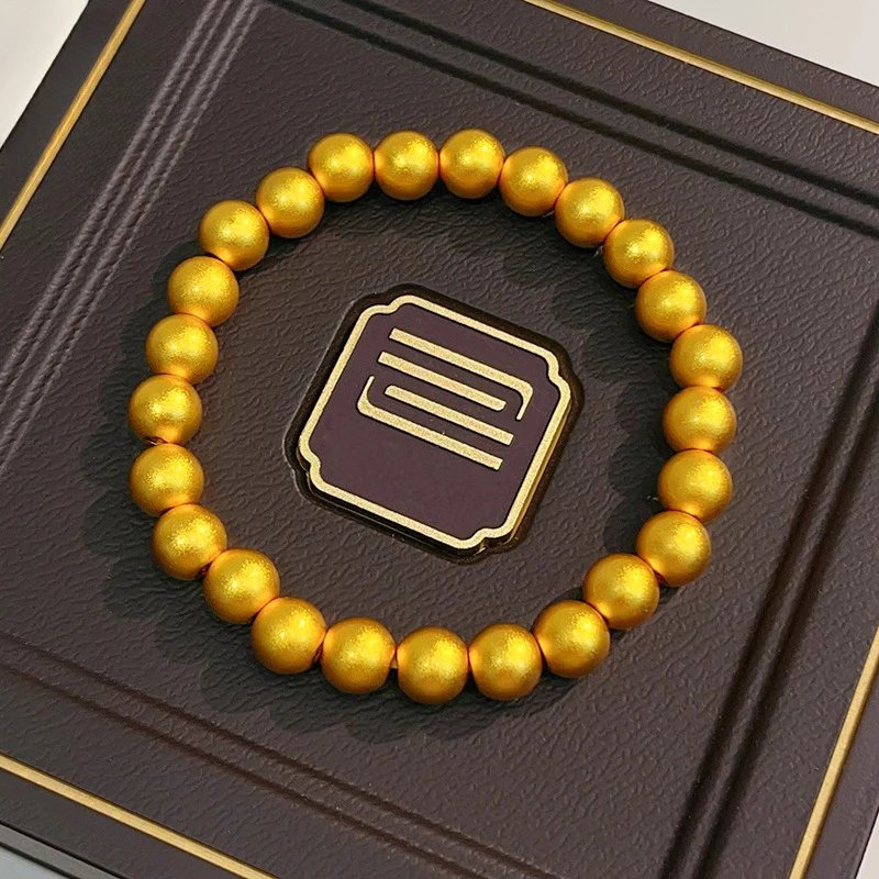 Luxury 100% Real 24K Gold Ancient Large Round Beads Stackable Bracelet Vintage Retro Elegant Jewelry For Women
Luxury 100% Real 24K Gold Ancient Large Round Beads Stackable Bracelet Vintage Retro Elegant Jewelry For Women