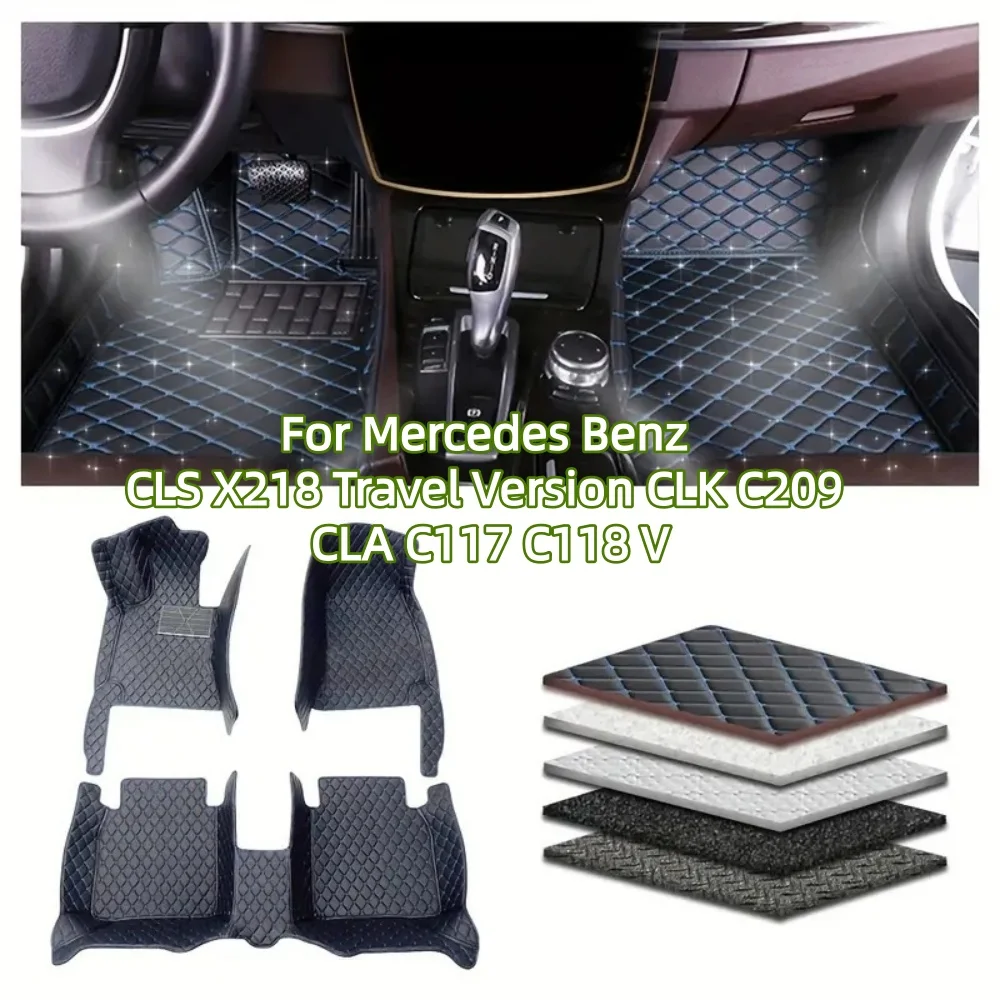 Custom Car Floor Mat For Mercedes Benz CLS X218 Travel Version CLK C209 CLA C117 C118 V Car Accessories Non-slip Auto Carpet
Custom Car Floor Mat For Mercedes Benz CLS X218 Travel Version CLK C209 CLA C117 C118 V Car Accessories Non-slip Auto Carpet