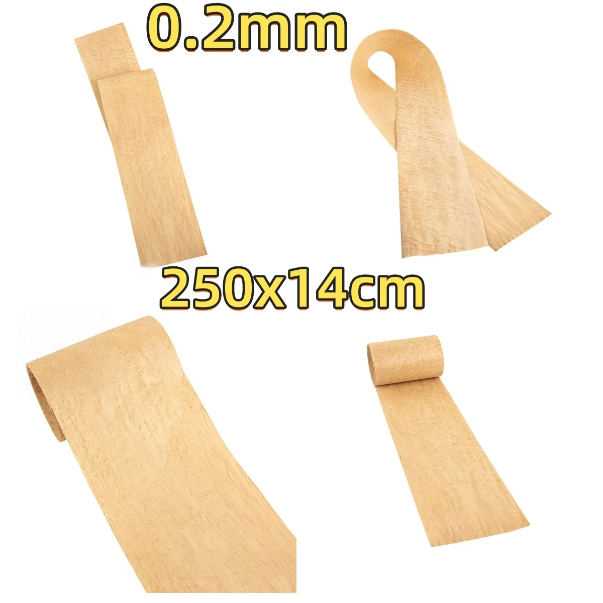 Natural Color Birdseye Veneer, 0.2mm, 250x14cm, For Automotive Interior & Cabinet Refinishing.
Natural Color Birdseye Veneer, 0.2mm, 250x14cm, For Automotive Interior & Cabinet Refinishing.