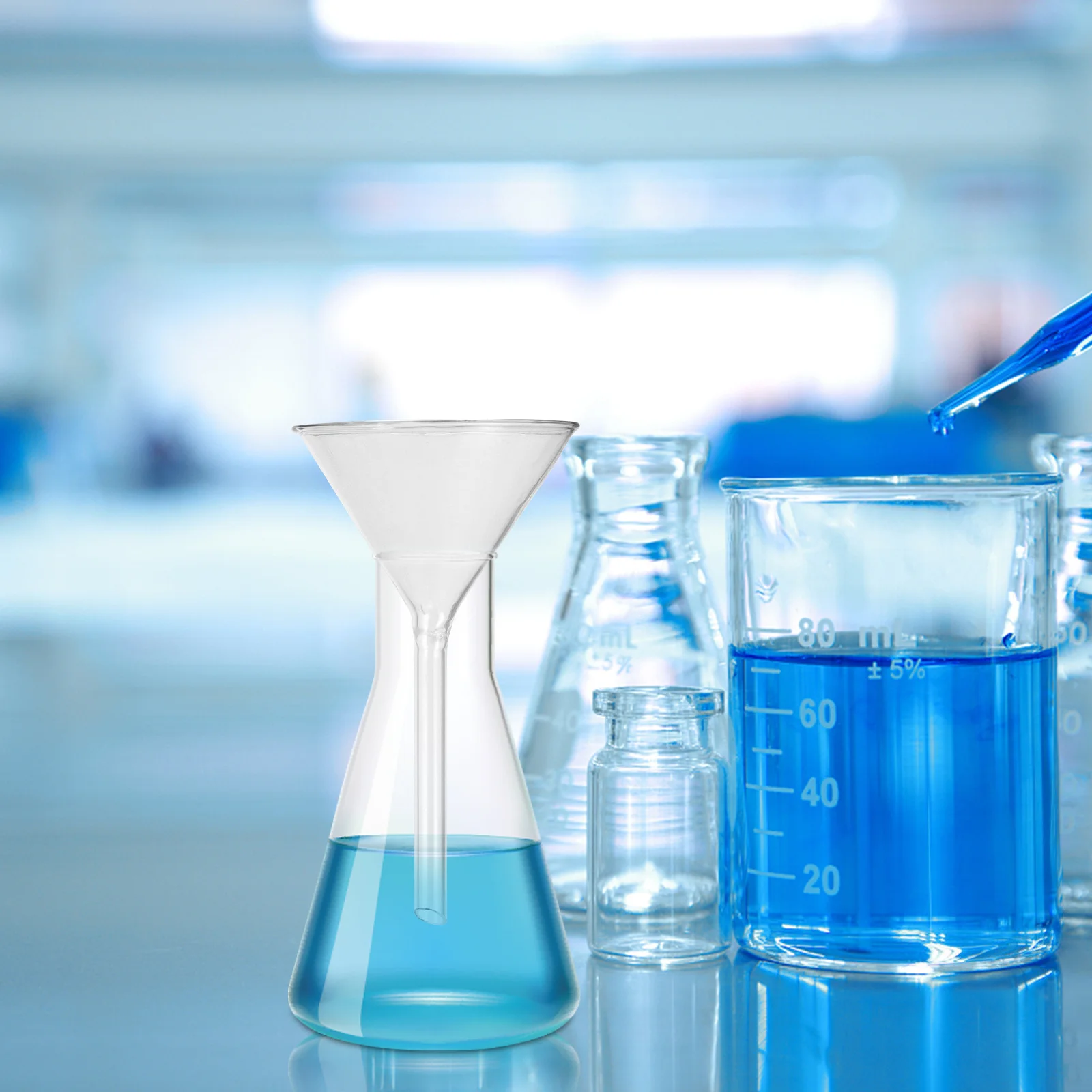 4Pcs Short Neck Glass Funnel Professional Laboratory Glassware for Chemical Experiments High Temperature Resistant Reusable Lab
4Pcs Short Neck Glass Funnel Professional Laboratory Glassware for Chemical Experiments High Temperature Resistant Reusable Lab