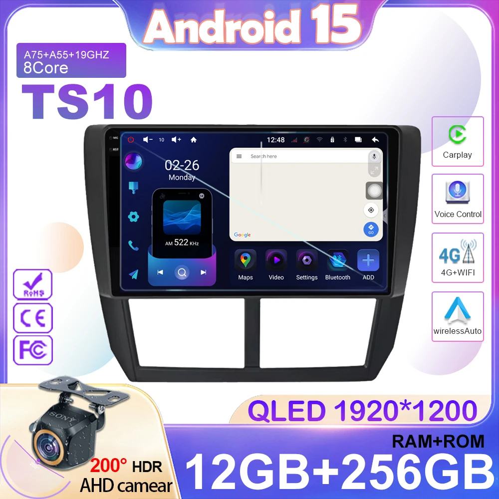 Android 15 For Subaru Forester 3 SH 2008 - 2012 For Subaru Impreza GH GE 2007 - 2011 Car Radio Multimedia Video Player Navigatio
Android 15 For Subaru Forester 3 SH 2008 - 2012 For Subaru Impreza GH GE 2007 - 2011 Car Radio Multimedia Video Player Navigatio
