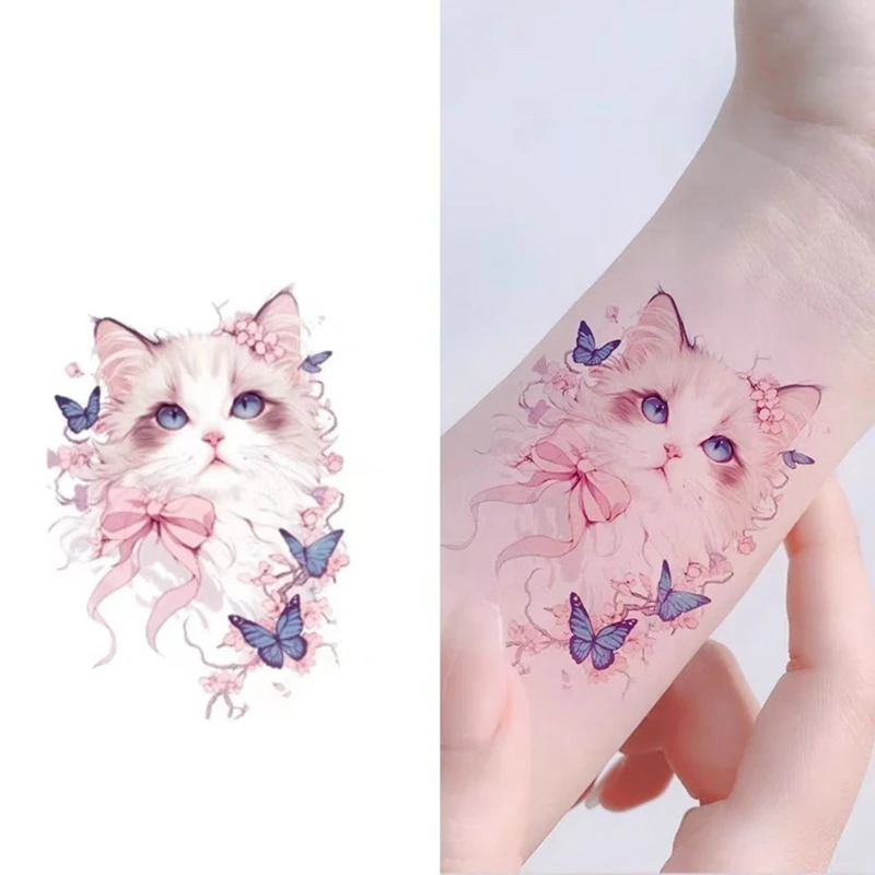 Butterfly Ragdoll Cat Temporary Tattoo Sticker Color Waterproof Cute Cat Long-lasting Fake Tattoo Arm Clavicle Female Tatouage
Butterfly Ragdoll Cat Temporary Tattoo Sticker Color Waterproof Cute Cat Long-lasting Fake Tattoo Arm Clavicle Female Tatouage
