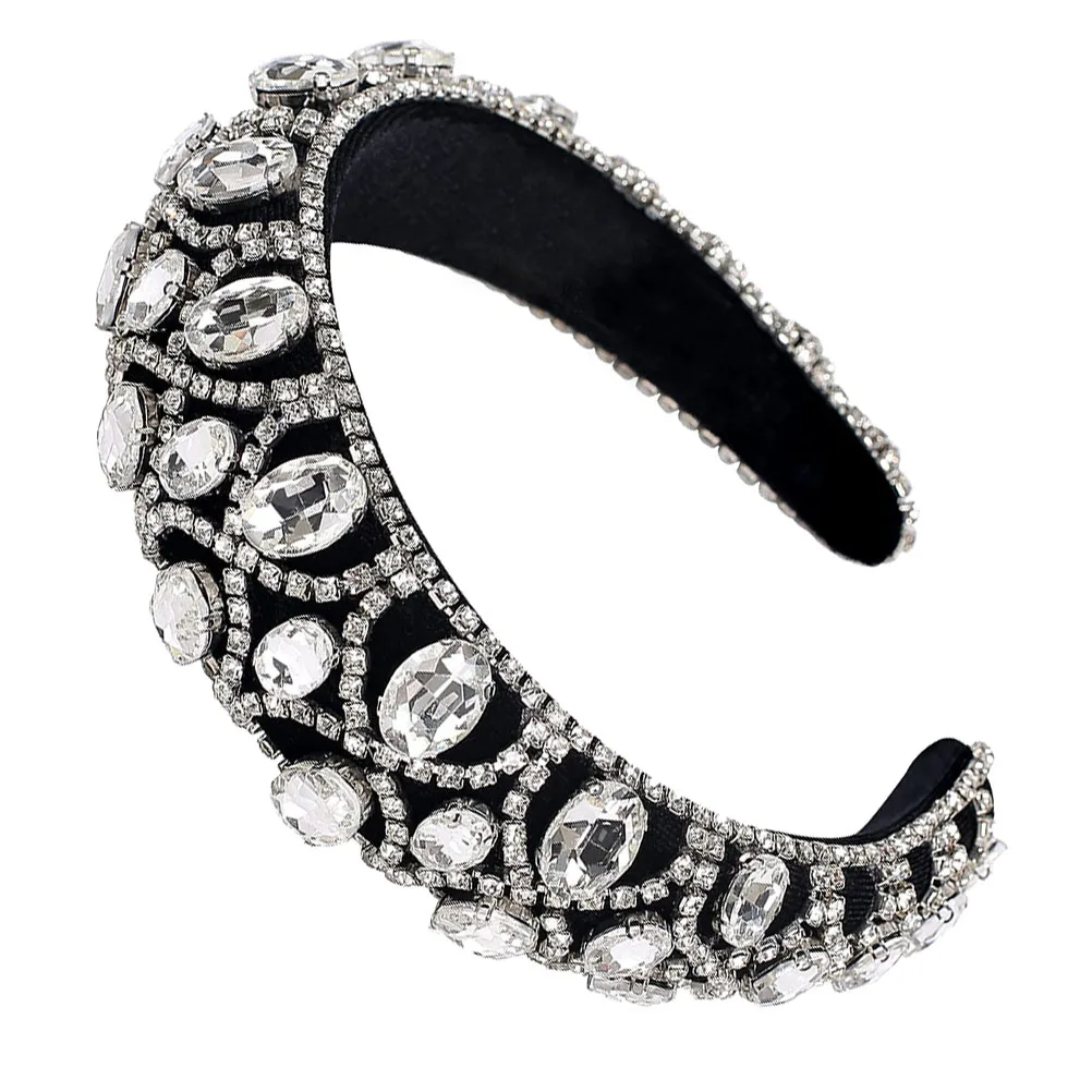 Elegant Rhinestone Hairband Creative Designed Sponge Headband For Women Baroque Style Fashion Accessory Comfortable Daily Wear
Elegant Rhinestone Hairband Creative Designed Sponge Headband For Women Baroque Style Fashion Accessory Comfortable Daily Wear
