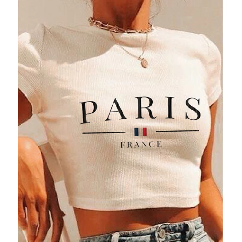 Футболка с короткими рукавами и буквенным принтом PARIS, модный топ в стиле Y2k, базовая футболка с короткими рукавами и пупком, укороченный топ Joker для пригородных поездок
Футболка с короткими рукавами и буквенным принтом PARIS, модный топ в стиле Y2k, базовая футболка с короткими рукавами и пупком, укороченный топ Joker для пригородных поездок