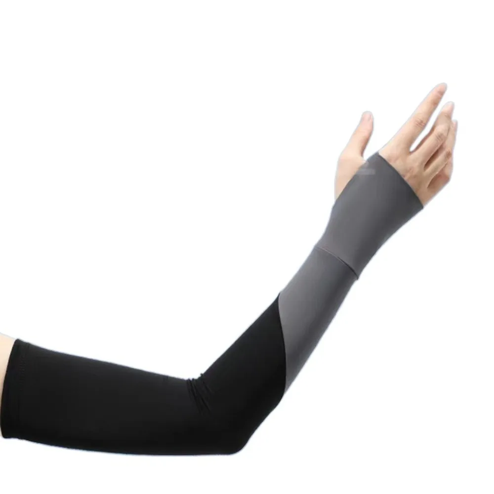 High Quality Ice Silk Arm Sleeves Breathable Sun Protection Elbow Cover Anti-UV Arm Guard Cycling Driving Running
High Quality Ice Silk Arm Sleeves Breathable Sun Protection Elbow Cover Anti-UV Arm Guard Cycling Driving Running