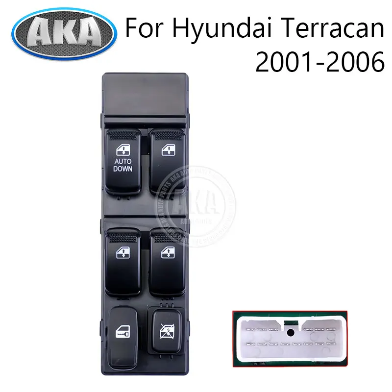 Master Power Window Switch For Hyundai Terracan 2001-2006 Driver Side Window Control Switch Assembly OE Replacement
Master Power Window Switch For Hyundai Terracan 2001-2006 Driver Side Window Control Switch Assembly OE Replacement