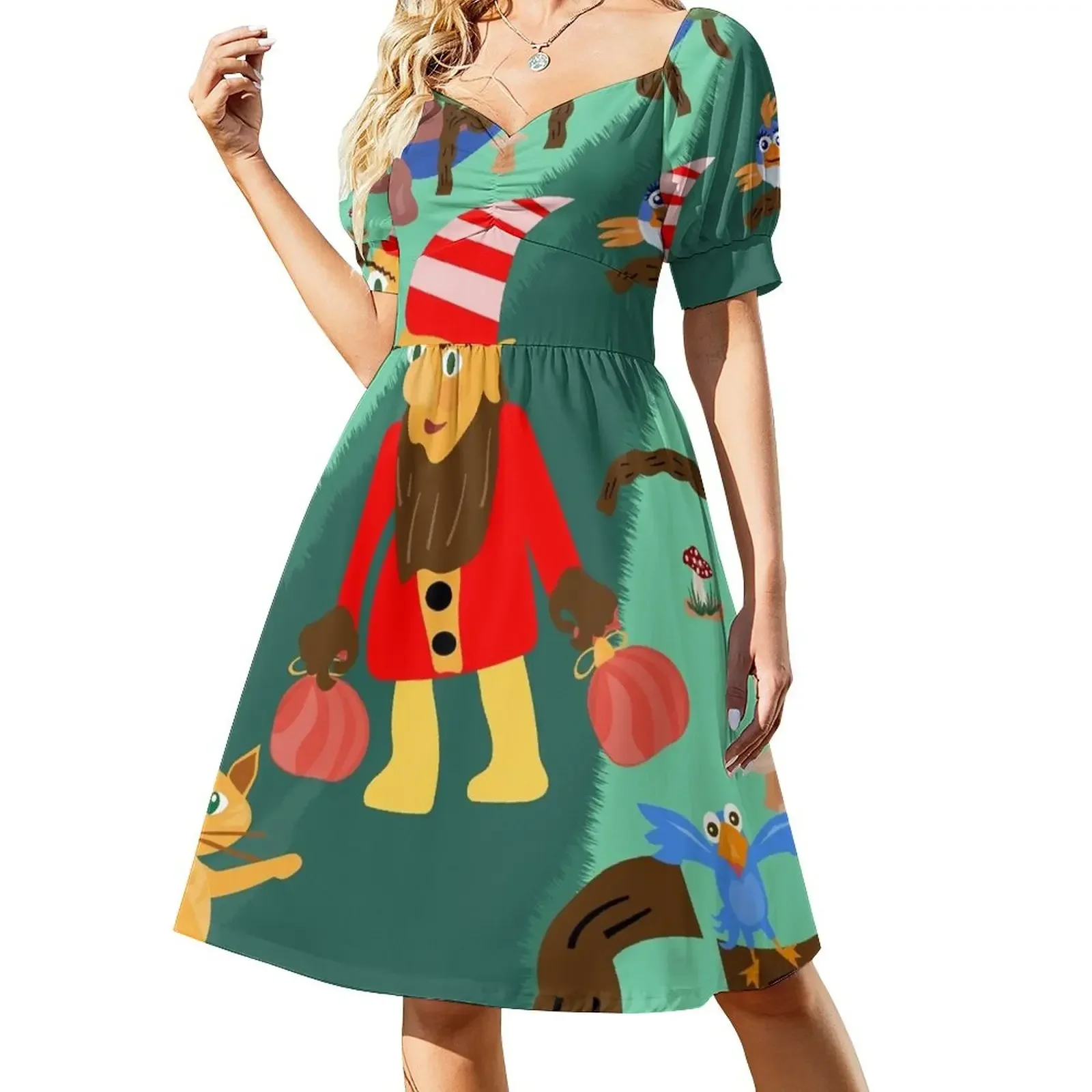 Gillburt The Gnome Heads Home Short-Sleeved Dress ladies dresses for women 2025 prom dress 2025 long dresses for women Dress
Gillburt The Gnome Heads Home Short-Sleeved Dress ladies dresses for women 2025 prom dress 2025 long dresses for women Dress