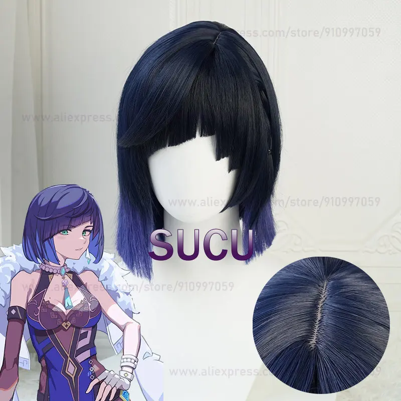Game Genshin Impact Yelan Cosplay Wig 36cm Short Wig Heat Resistant Synthetic Hair Halloween Anime COS Wigs
Game Genshin Impact Yelan Cosplay Wig 36cm Short Wig Heat Resistant Synthetic Hair Halloween Anime COS Wigs