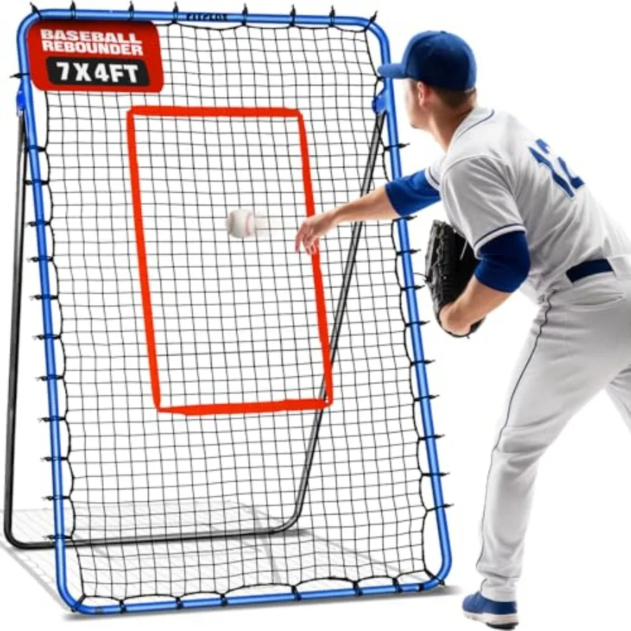 Portable Baseball Rebounder + Pitchback Net, 5 Angles Adjustable Simulate Grounder, Fly Ball to Practice Pitch, Throw, Catch Sk
Portable Baseball Rebounder + Pitchback Net, 5 Angles Adjustable Simulate Grounder, Fly Ball to Practice Pitch, Throw, Catch Sk