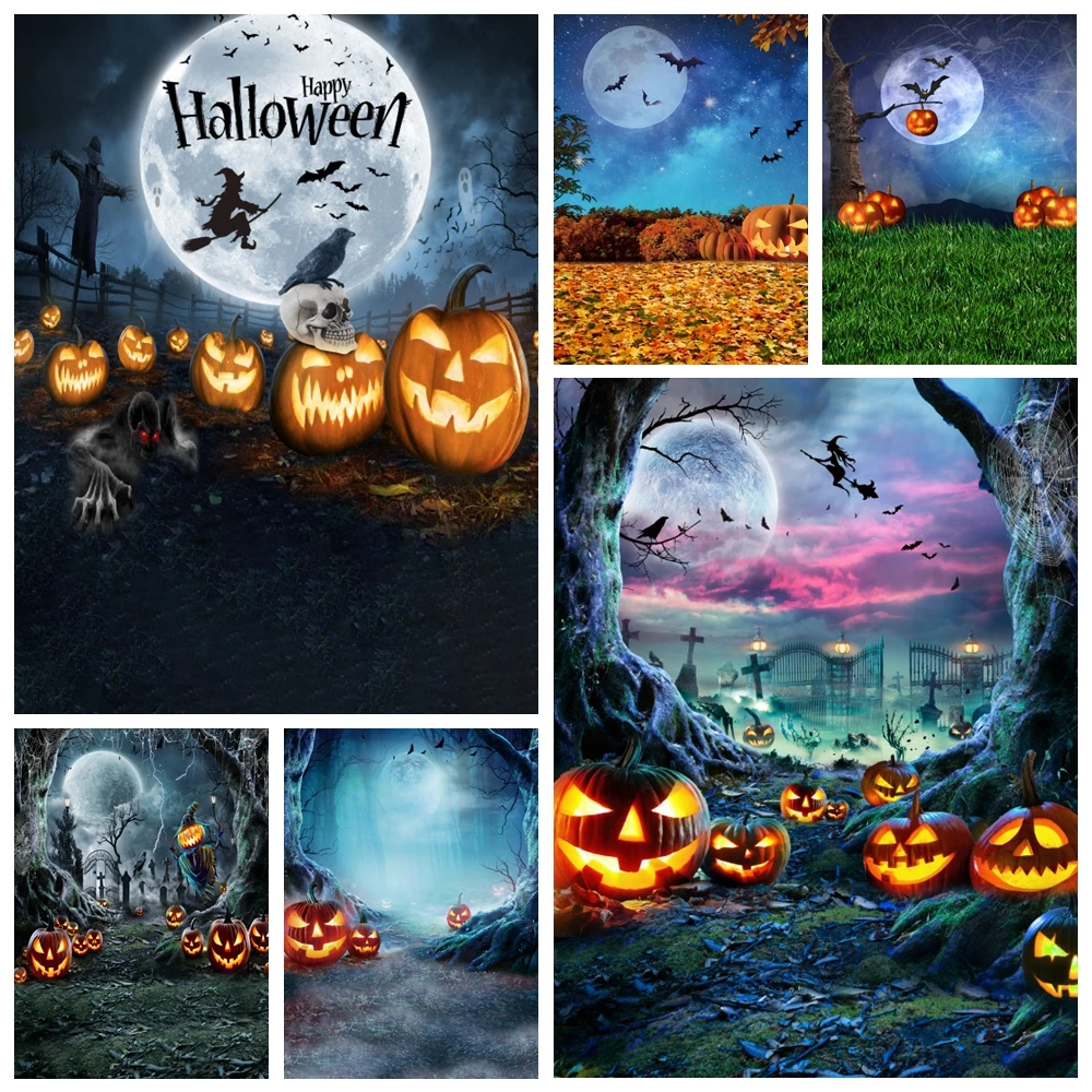 Halloween Backdrop Moonlight Pumpkin Fallen Leaves Trick or Treat Party Decor Photography Background for Birthday Photo Props
Halloween Backdrop Moonlight Pumpkin Fallen Leaves Trick or Treat Party Decor Photography Background for Birthday Photo Props