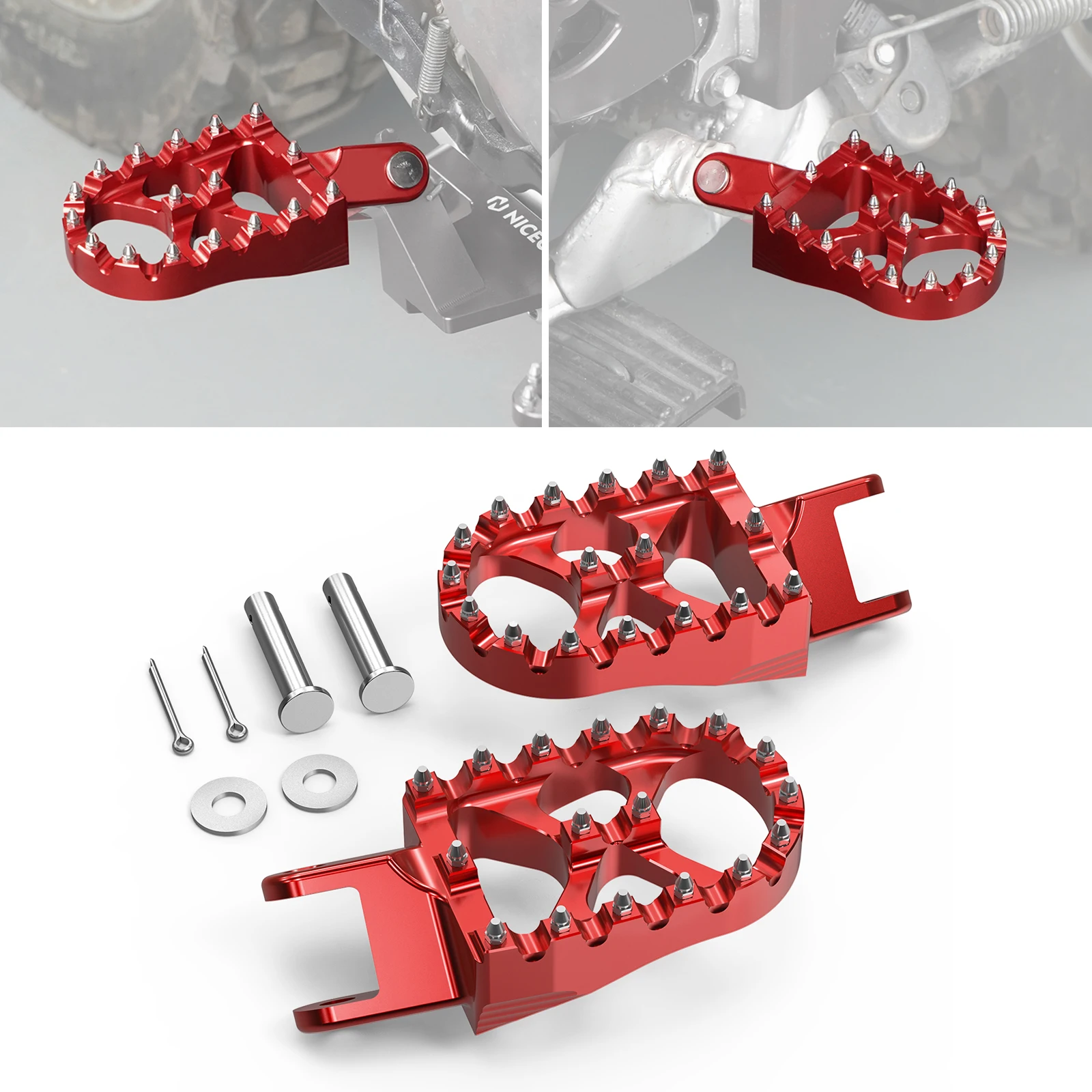 NICECNC For Honda XR650L XR 650L 1993-2025 2024 XR650R 2000-2007 XR600R XR250R XR400R Motorcycle Foot Pegs Footrest CR80R CR85R
NICECNC For Honda XR650L XR 650L 1993-2025 2024 XR650R 2000-2007 XR600R XR250R XR400R Motorcycle Foot Pegs Footrest CR80R CR85R