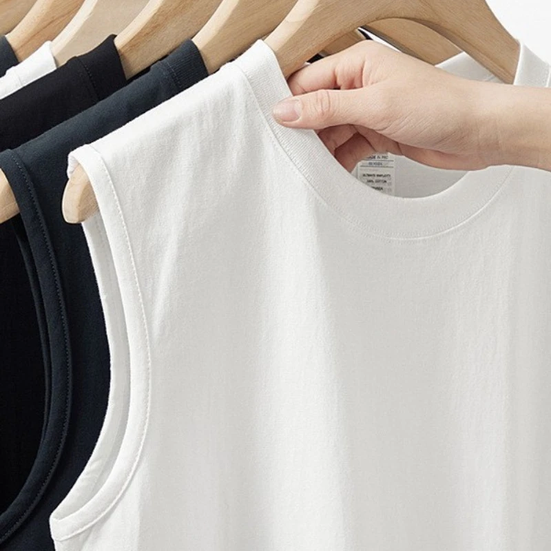 American pure cotton sleeveless vest for boys and teenagers solid color over the shoulder T-shirt summer football sports T-shirt
American pure cotton sleeveless vest for boys and teenagers solid color over the shoulder T-shirt summer football sports T-shirt