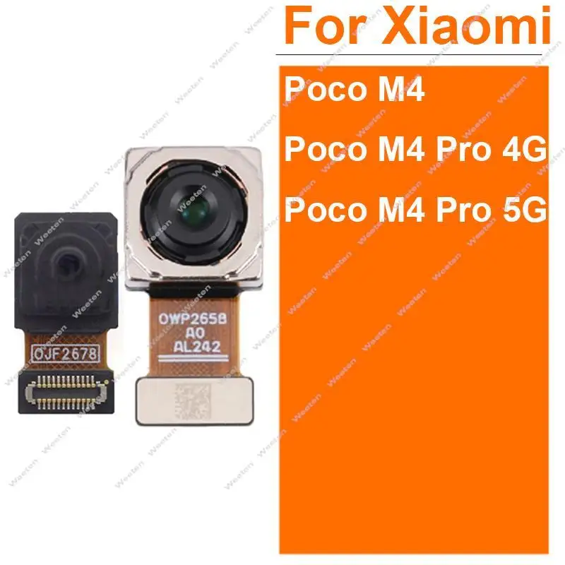 For Xiaomi Pocophone POCO M4 M4 Pro 5G Front Rear Primary Camera Back Main Front Selfle Facing Camera Flex Cable Parts
For Xiaomi Pocophone POCO M4 M4 Pro 5G Front Rear Primary Camera Back Main Front Selfle Facing Camera Flex Cable Parts