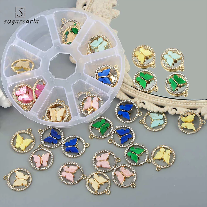 48pcs Multicolor Acrylic Butterfly Rhinestone Pendant Kit With Box Cute Animal Alloy Accessories for DIY Earring Jewelry Making
48pcs Multicolor Acrylic Butterfly Rhinestone Pendant Kit With Box Cute Animal Alloy Accessories for DIY Earring Jewelry Making