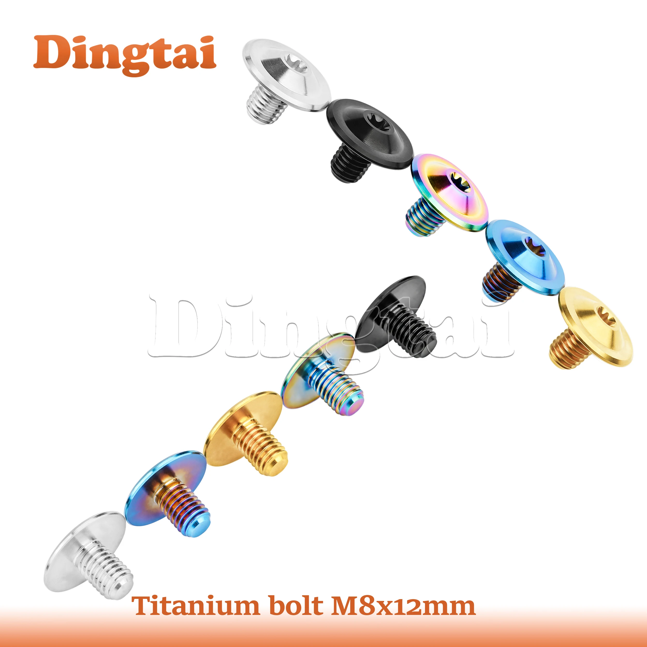 Dingtai Titanium Bolt M8x12mm Butterfly Shaped Flange with Inner Plum Blossom Head for Bicycle and Motorcycle Modification
Dingtai Titanium Bolt M8x12mm Butterfly Shaped Flange with Inner Plum Blossom Head for Bicycle and Motorcycle Modification