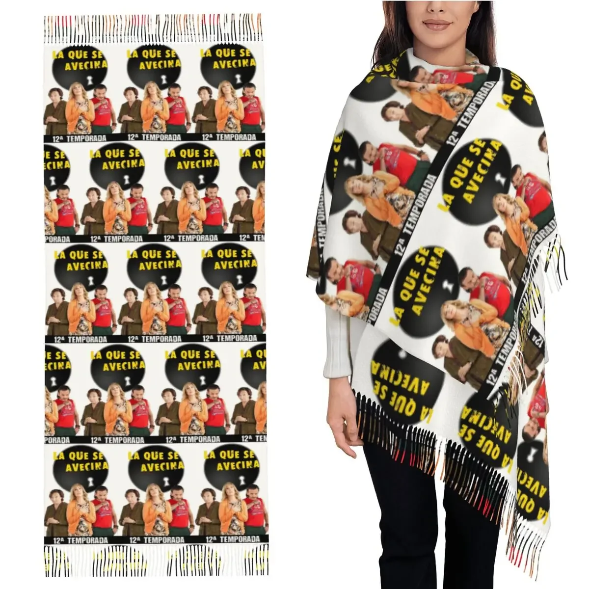La Que Se Avecina шарф с кисточками для женщин мягкие теплые шали и накидки большая осенне-зимняя шаль накидка
La Que Se Avecina шарф с кисточками для женщин мягкие теплые шали и накидки большая осенне-зимняя шаль накидка