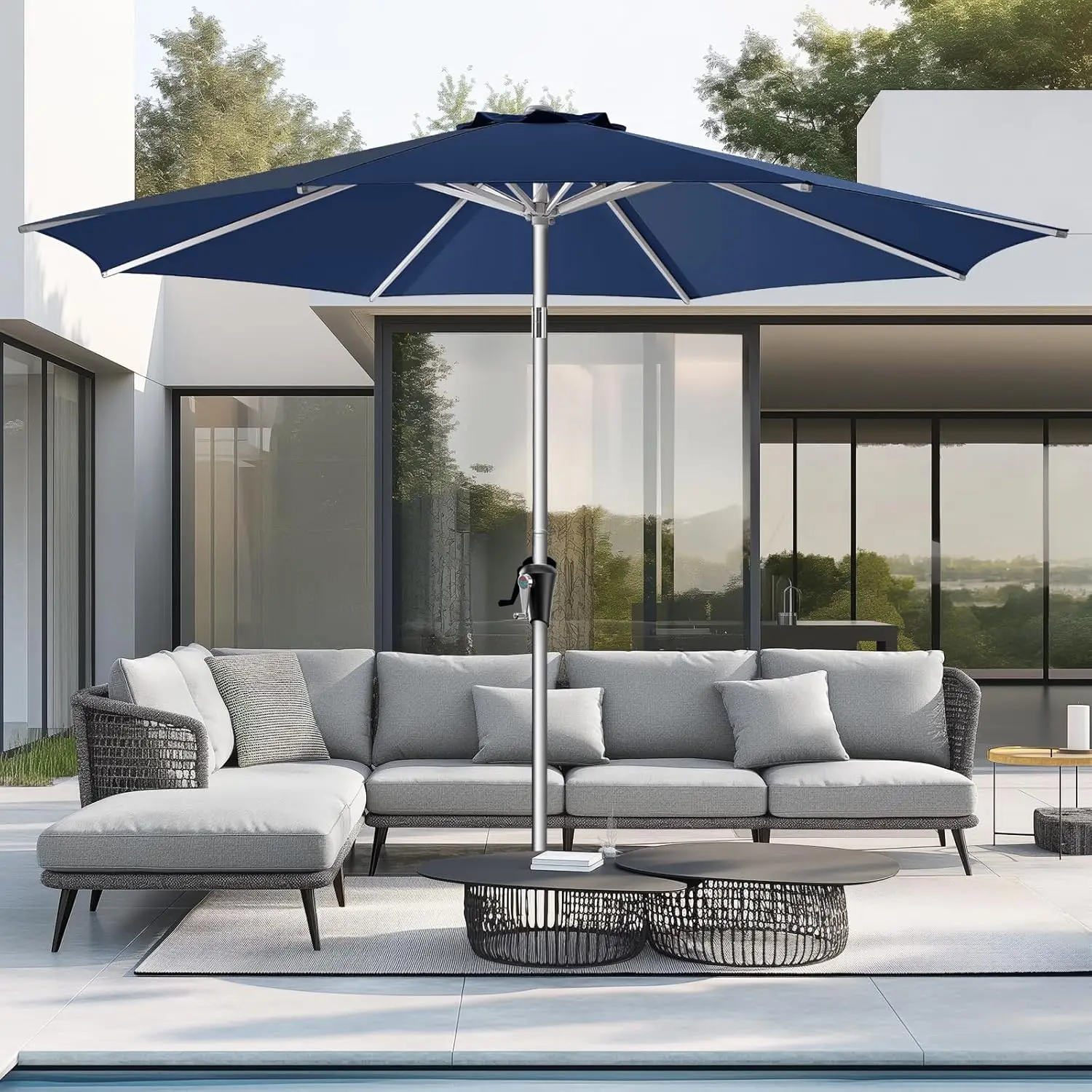 9ft Outdoor Patio Umbrella - Market Table Aluminum Umbrella, 5-Year Fade Resistant - UPF50+ UV Protection with Push Button Tilt,
9ft Outdoor Patio Umbrella - Market Table Aluminum Umbrella, 5-Year Fade Resistant - UPF50+ UV Protection with Push Button Tilt,