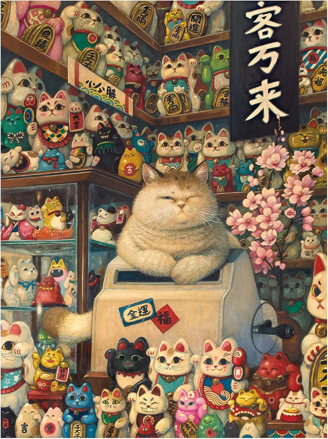 Lucky Cat Wooden Puzzle 300/500/1000 Pcs Jigsaw Puzzle for Gameroom Bedroom Livingroom Decor Difficulty Challenge Game 
Lucky Cat Wooden Puzzle 300/500/1000 Pcs Jigsaw Puzzle for Gameroom Bedroom Livingroom Decor Difficulty Challenge Game