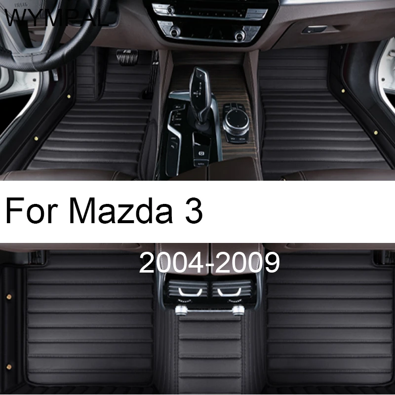 Car Floor Mats For Mazda3 Mazda 3 BK 2004~2009 Auto Rugs Durable Waterproof Carpet Luxury Leather Mat Full Set Car Accessories 
Car Floor Mats For Mazda3 Mazda 3 BK 2004~2009 Auto Rugs Durable Waterproof Carpet Luxury Leather Mat Full Set Car Accessories