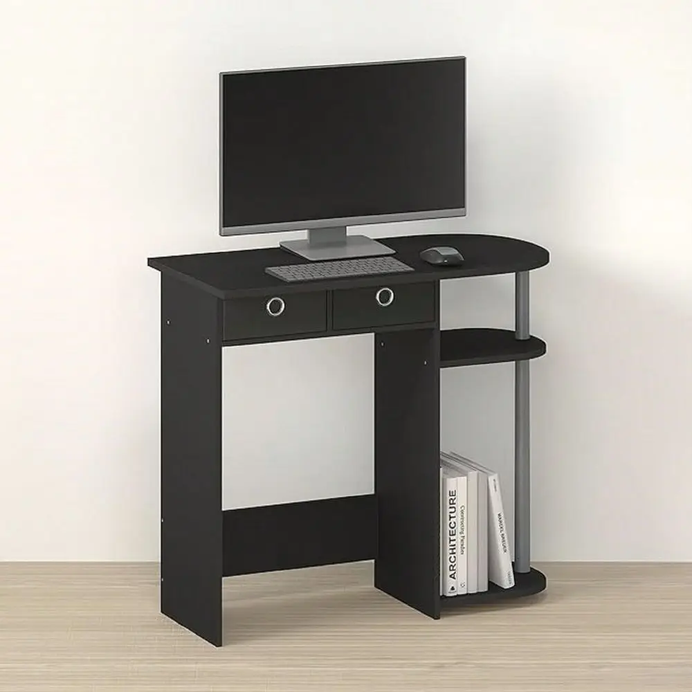 Desk, Writing Desk, Study Desk With Side Shelves And Bin Drawers, For Home Office, Study Room, Black Grey Black
Desk, Writing Desk, Study Desk With Side Shelves And Bin Drawers, For Home Office, Study Room, Black Grey Black