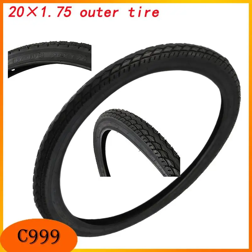Black 20x1.75 Anti-Slip outer tire for 20-Inch BMX Bikes & Kids' Bicycles
Black 20x1.75 Anti-Slip outer tire for 20-Inch BMX Bikes & Kids' Bicycles
