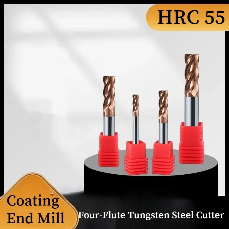 HRC55 Концевая фреза из карбида вольфрама, 4-зубая фреза с ЧПУ, инструмент из легированной стали 1-20 мм 
HRC55 Концевая фреза из карбида вольфрама, 4-зубая фреза с ЧПУ, инструмент из легированной стали 1-20 мм