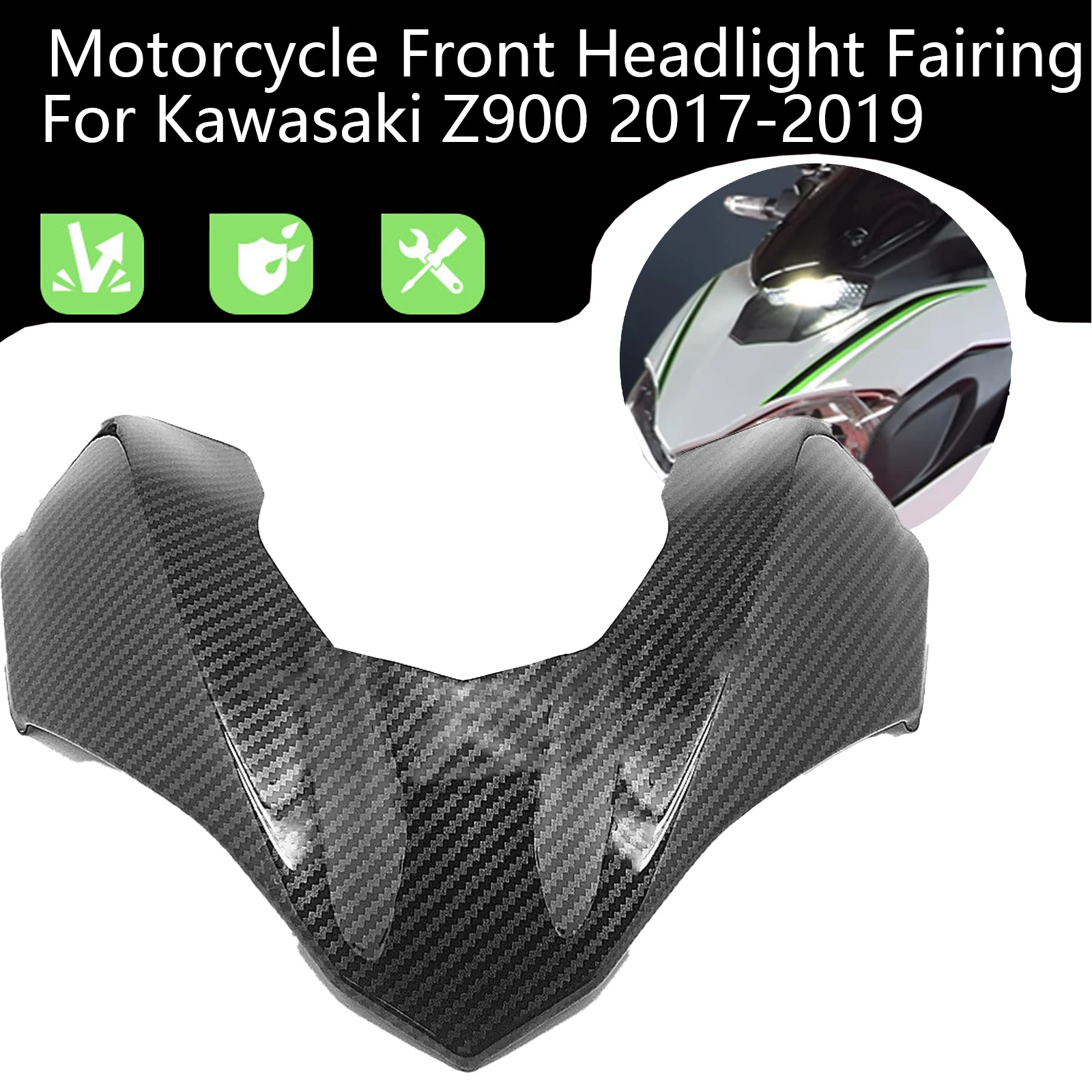 Motorcycle Accessories For Kawasaki Z900 2017-2019 Front Headlight Fairing Beak Nose Cone Extension Cowl Winglet Wing Cover
Motorcycle Accessories For Kawasaki Z900 2017-2019 Front Headlight Fairing Beak Nose Cone Extension Cowl Winglet Wing Cover