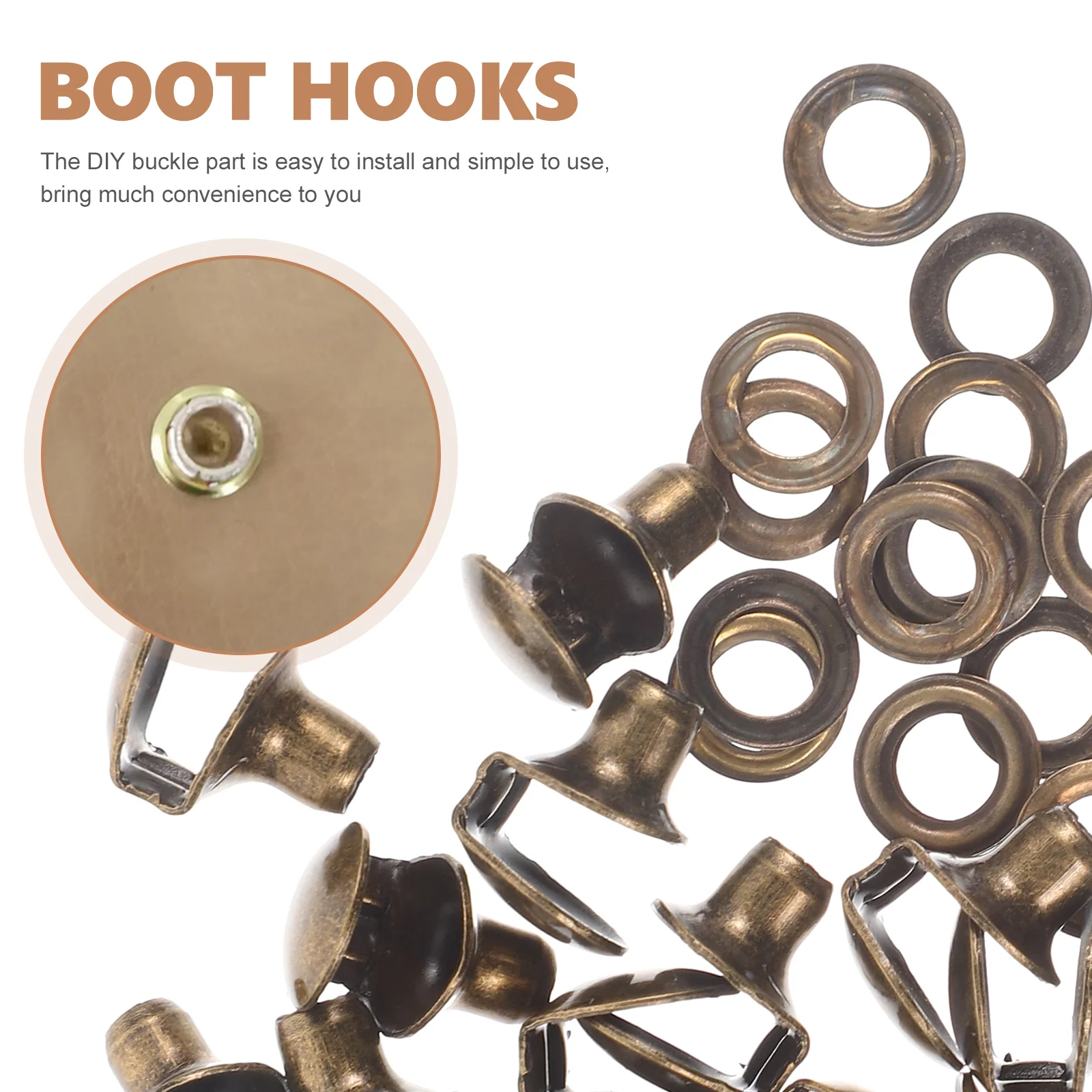 20pcs Boot Decorative Accessories Hook Shoe Rack Replacement Shoelace Fastener Suite Brass Buckle DIY Hooks Kit Shoestring
20pcs Boot Decorative Accessories Hook Shoe Rack Replacement Shoelace Fastener Suite Brass Buckle DIY Hooks Kit Shoestring