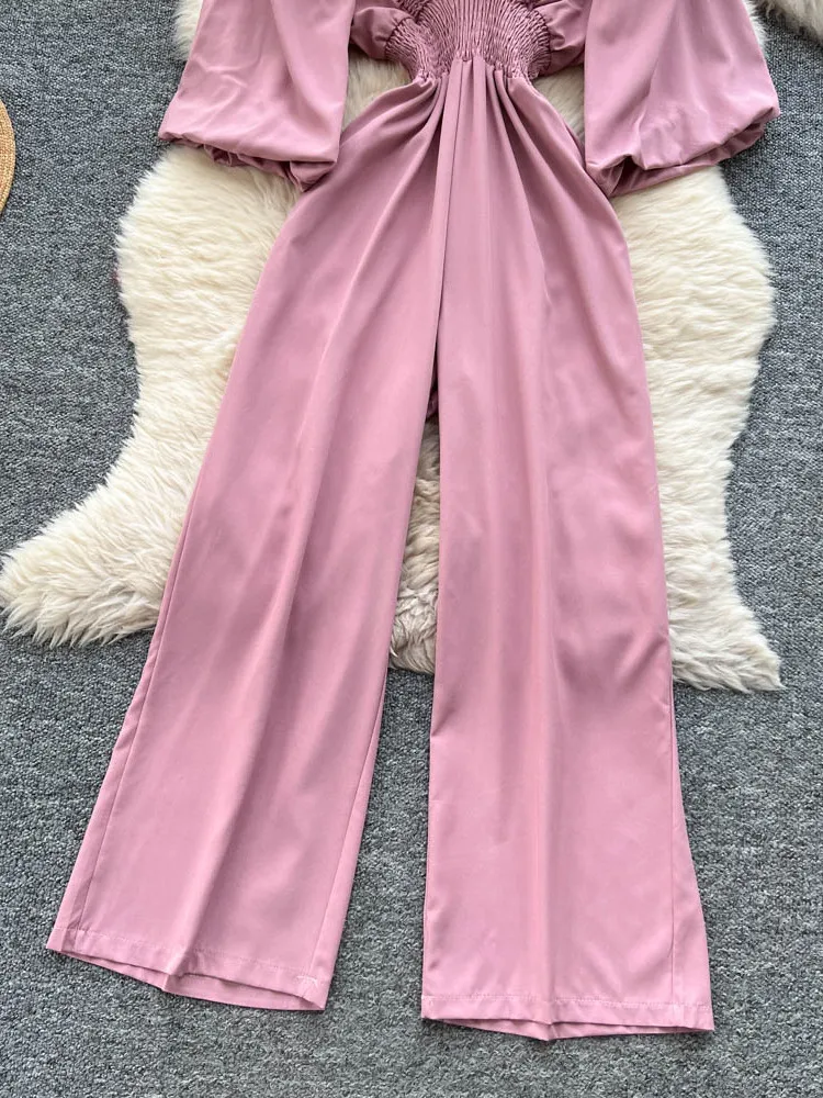 Chic Summer Loose Casual Lantern Sve V-Ne Women's Overall Pants High Waist Straight Leg Stand Thin Online Exclusive
Chic Summer Loose Casual Lantern Sve V-Ne Women's Overall Pants High Waist Straight Leg Stand Thin Online Exclusive