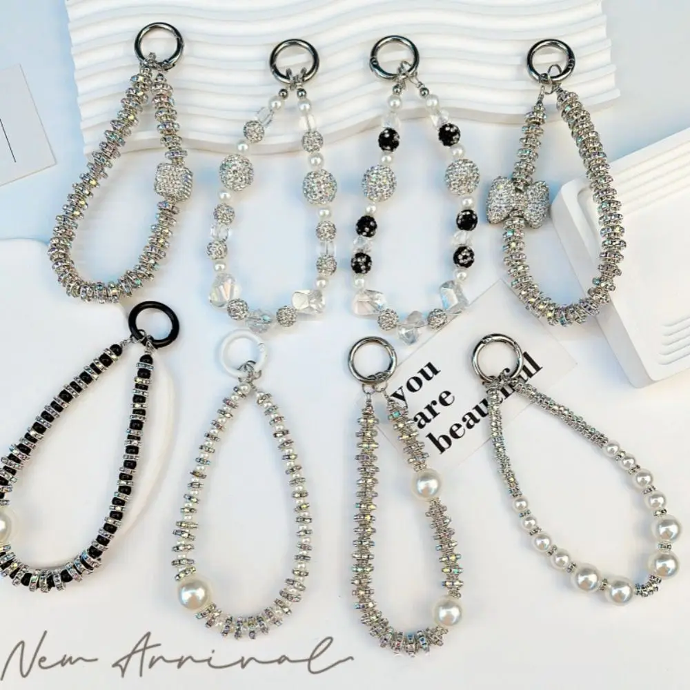 High-end Rhinestone Mobile Phone Lanyard Beaded Anti-lost Phone Wrist Straps Short Glitter Cellphone Chain Bag Accessories
High-end Rhinestone Mobile Phone Lanyard Beaded Anti-lost Phone Wrist Straps Short Glitter Cellphone Chain Bag Accessories