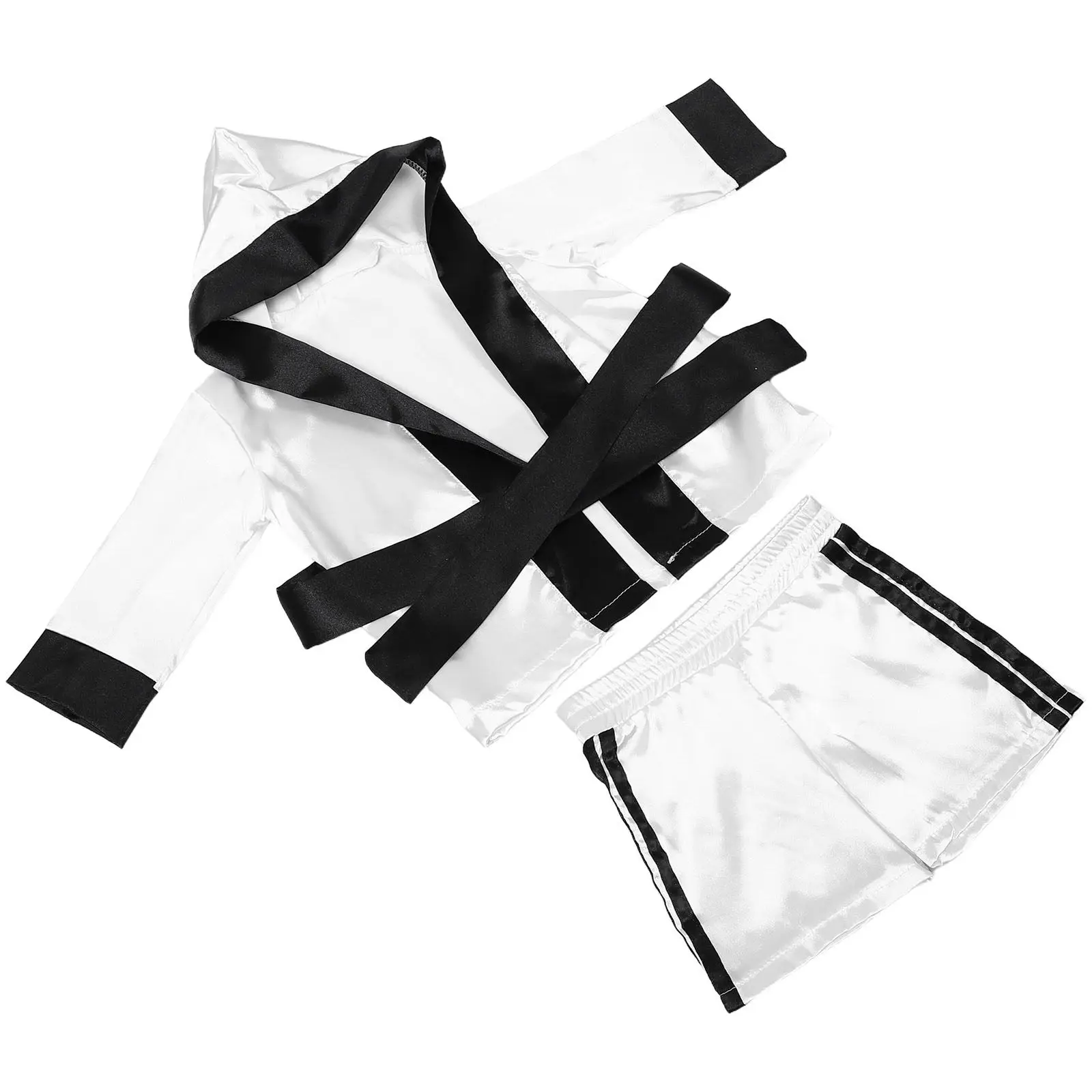 1Set Baby Boxing Costume Outfit - Newborn Toddler Photography Prop - Cute Boxing Style Robe and Shorts Set for Boys Girls Photo
1Set Baby Boxing Costume Outfit - Newborn Toddler Photography Prop - Cute Boxing Style Robe and Shorts Set for Boys Girls Photo
