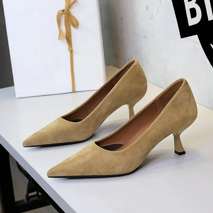 BIGTREE 2026 Black Elegant OL Office Pointed Slip-on Heels Pointed Thin Low Heel Elegant Party Women's Shoes Zapatos De Mujer
BIGTREE 2026 Black Elegant OL Office Pointed Slip-on Heels Pointed Thin Low Heel Elegant Party Women's Shoes Zapatos De Mujer