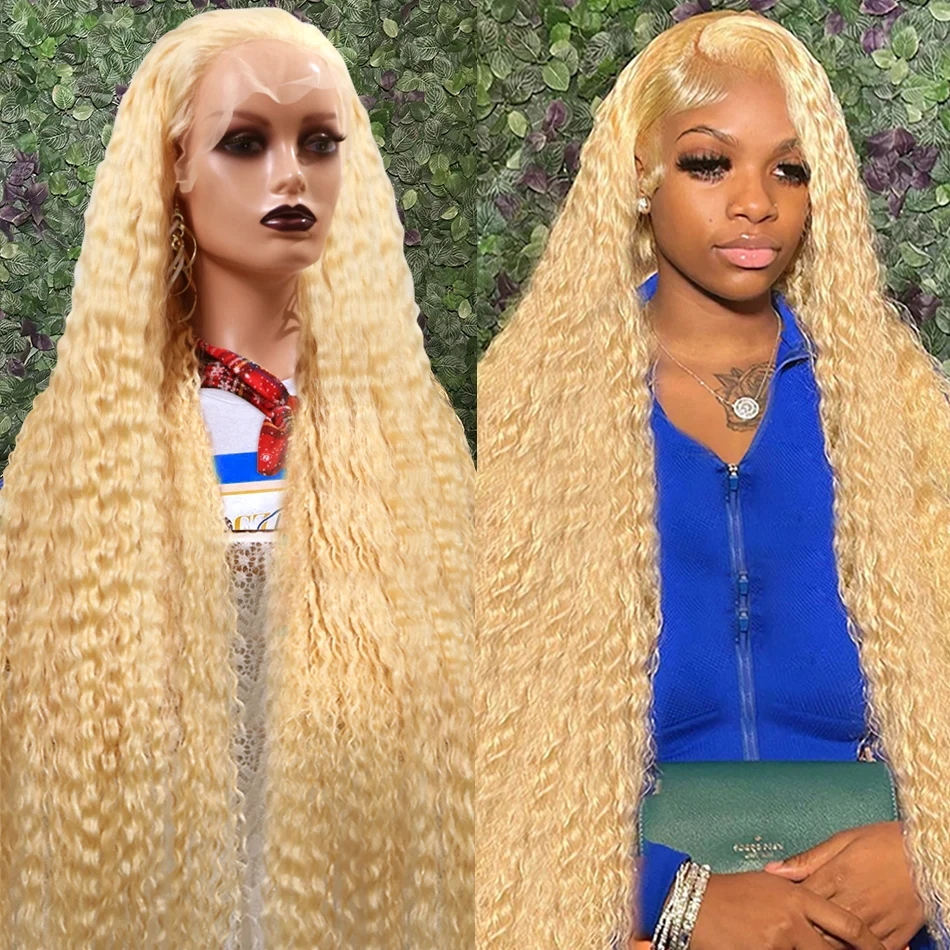 613 Lace Frontal Wig Human Hair 30 inch 13x4 HD Deep Wave Front Wig 613 Blonde Curly Color 180% Density 613 Lace Wig for Women
613 Lace Frontal Wig Human Hair 30 inch 13x4 HD Deep Wave Front Wig 613 Blonde Curly Color 180% Density 613 Lace Wig for Women
