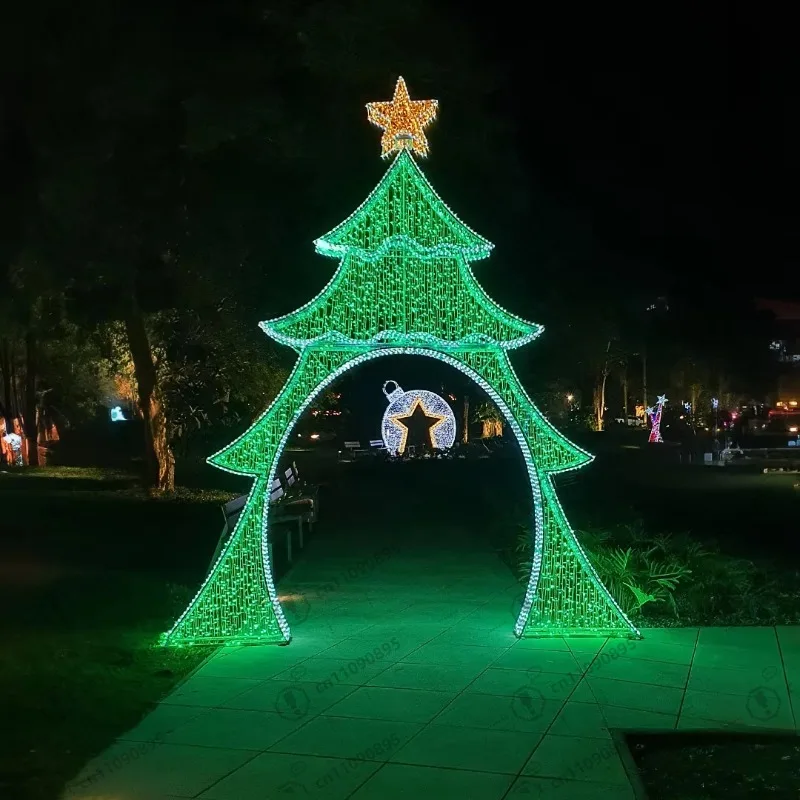 Custom Waterproof PVC Giant Light Emitting Diode Christmas Arch with Santa Lighting Walkway Decor
Custom Waterproof PVC Giant Light Emitting Diode Christmas Arch with Santa Lighting Walkway Decor