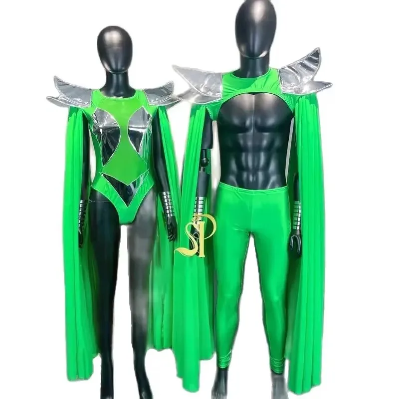 Male Women Halloween Party Cosplay Costume Red Geen Fly Shoulder Bodysuit Festival Clothing Singer Dancer Performance Stage Wear
Male Women Halloween Party Cosplay Costume Red Geen Fly Shoulder Bodysuit Festival Clothing Singer Dancer Performance Stage Wear