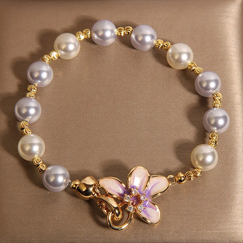 Браслет с бусинами в виде цветов глицинии Super Immortal Mori, модный жемчужный браслет для девушек, изысканный и стильный.
Браслет с бусинами в виде цветов глицинии Super Immortal Mori, модный жемчужный браслет для девушек, изысканный и стильный.