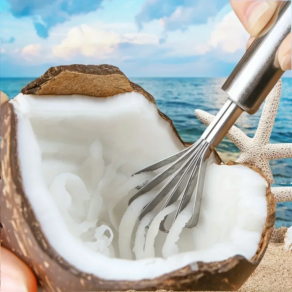 Stainless Steel Coconut Shredder Melon and Fruit Seed Remover Coconut Meat Scraper Fish Scale Planer Fruit Spoon Planer
Stainless Steel Coconut Shredder Melon and Fruit Seed Remover Coconut Meat Scraper Fish Scale Planer Fruit Spoon Planer