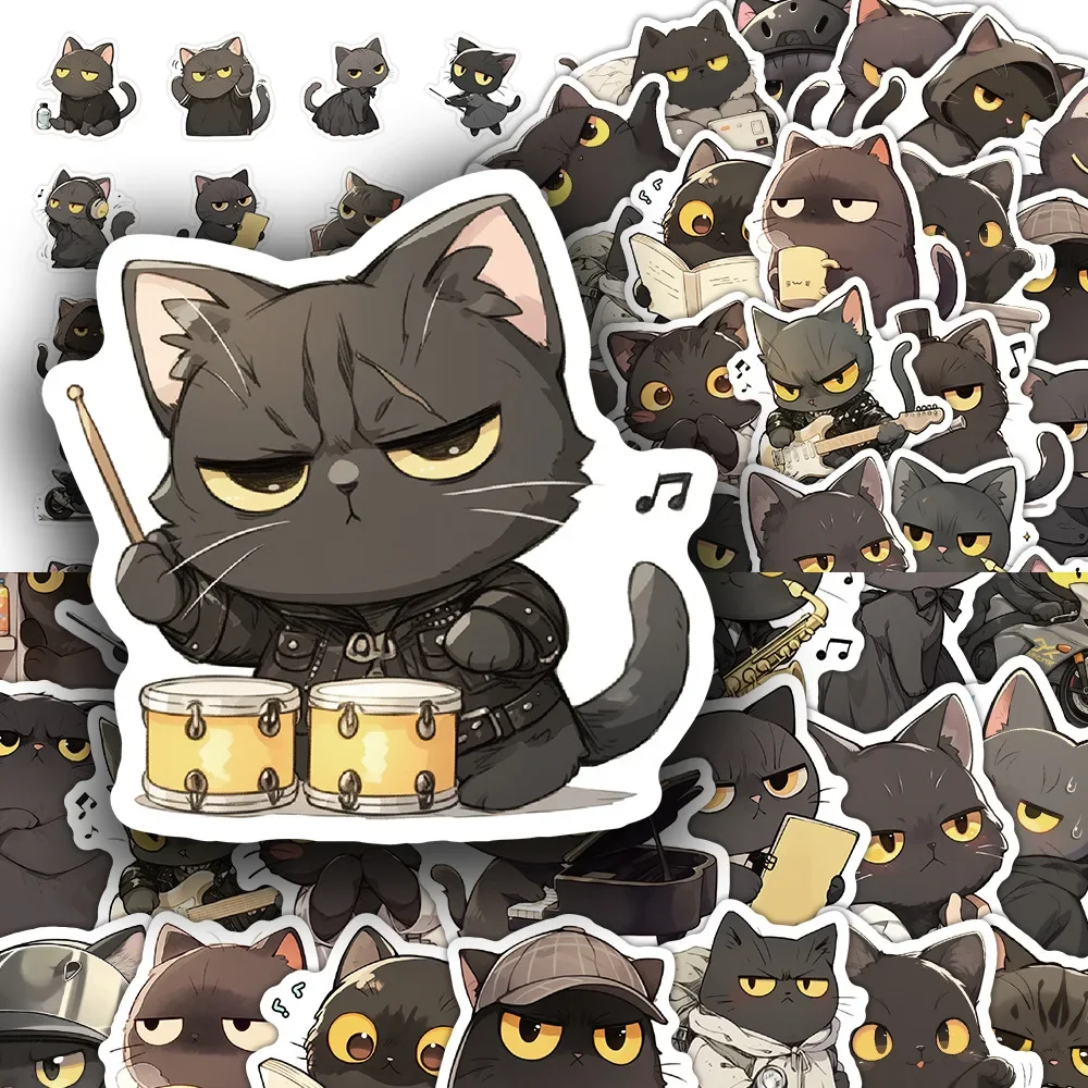 63PCS Cute Black Cats Graffiti Stickers Kawaii Animal Cartoon Decal DIY Luggage Phone Guitar Fridge Waterproof Sticker Kid Toys
63PCS Cute Black Cats Graffiti Stickers Kawaii Animal Cartoon Decal DIY Luggage Phone Guitar Fridge Waterproof Sticker Kid Toys