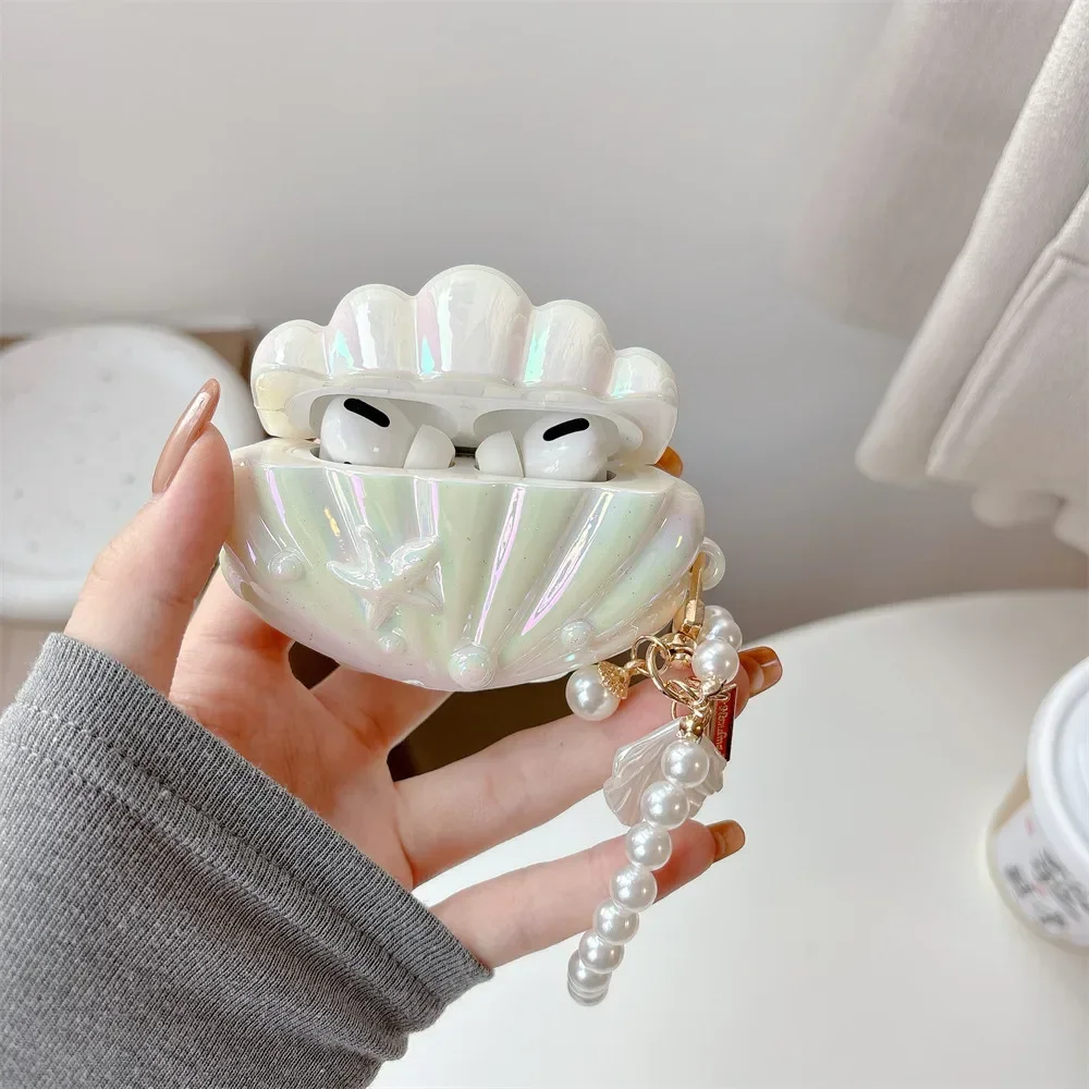 Earphone Case for apple Airpods 4 3 2 1 pro2 Luxury pearl shell Soft Anti-drop Protective Cover Silicone Headphone Accessories
Earphone Case for apple Airpods 4 3 2 1 pro2 Luxury pearl shell Soft Anti-drop Protective Cover Silicone Headphone Accessories