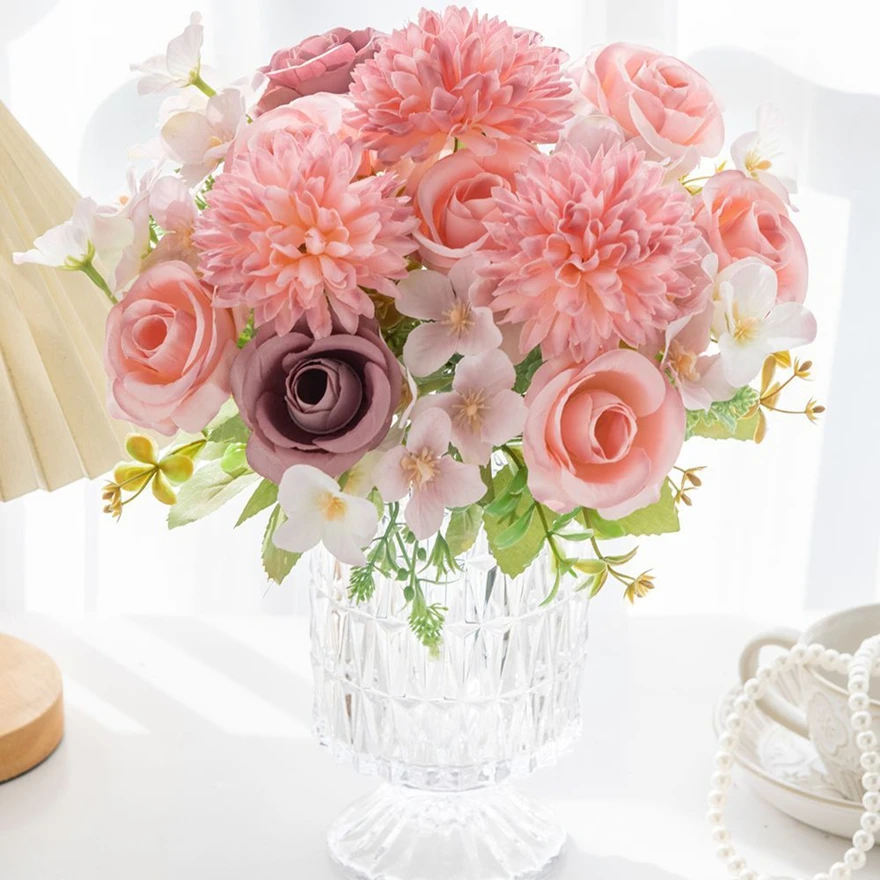 artificial flower silk hydrangea roses high Quality Holiday wedding bridal bouquet home vase table diy gift scrapbook decoration
artificial flower silk hydrangea roses high Quality Holiday wedding bridal bouquet home vase table diy gift scrapbook decoration