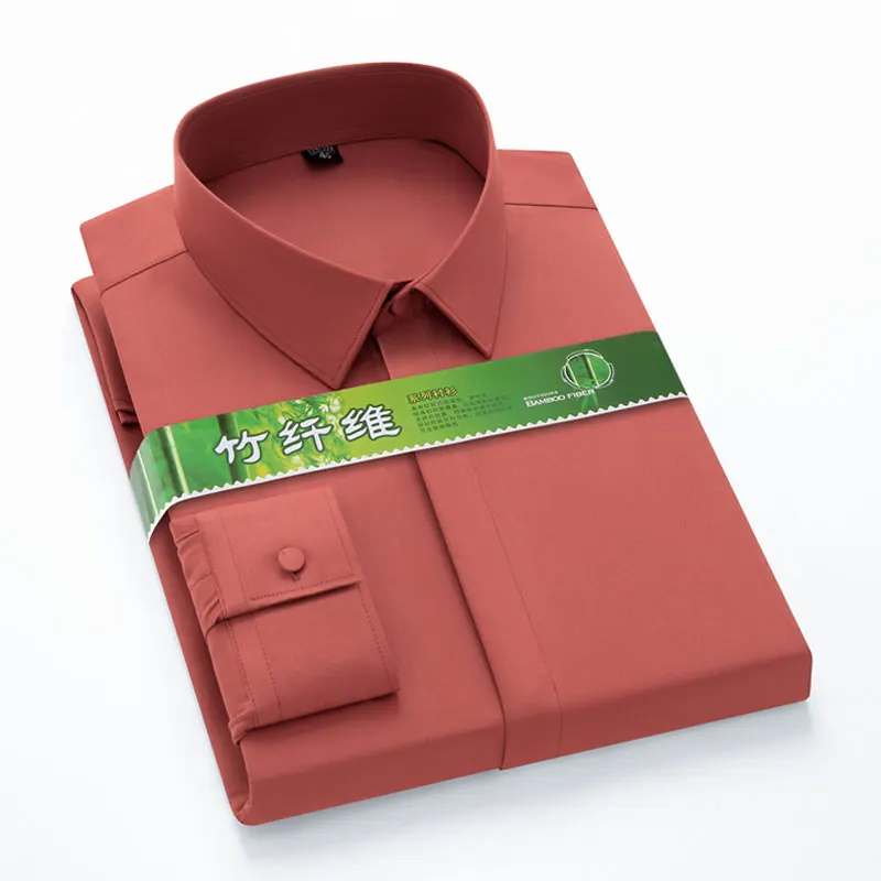 Men's Long Sleeve Bamboo Fiber Stretch Dress Shirts Covered Button Non-Iron Male Business Formal Casual Social Luxury Shirt
Men's Long Sleeve Bamboo Fiber Stretch Dress Shirts Covered Button Non-Iron Male Business Formal Casual Social Luxury Shirt