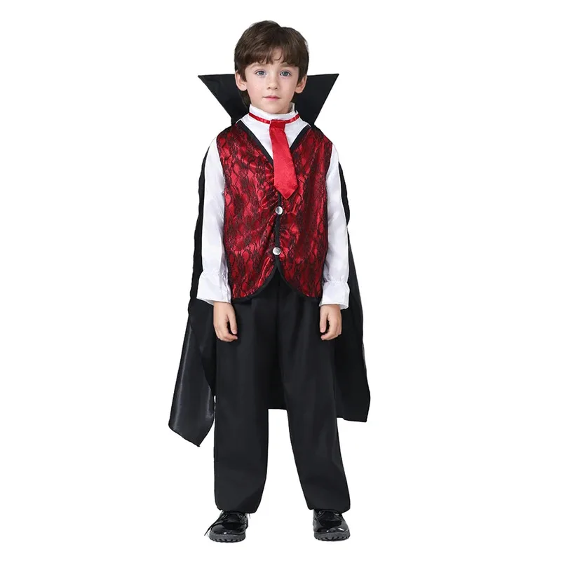 Kids Boys Dark Vampire Count Dracula Cosplay Dress-up Outfit Halloween Party Costumes
Kids Boys Dark Vampire Count Dracula Cosplay Dress-up Outfit Halloween Party Costumes