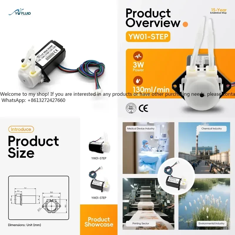 High Quality Automotive Industry Precision Peristaltic Pump with Step Motor OEM Supported Certified for High Pressure Hot
High Quality Automotive Industry Precision Peristaltic Pump with Step Motor OEM Supported Certified for High Pressure Hot