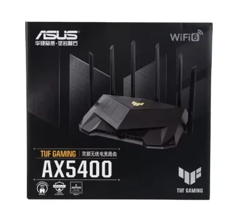 Игровая модель Asus TUF-AX5400 TUFAX5400, двухдиапазонный игровой маршрутизатор WiFi 6, раскраска OFDMA, BSS и MU-MIMO
Игровая модель Asus TUF-AX5400 TUFAX5400, двухдиапазонный игровой маршрутизатор WiFi 6, раскраска OFDMA, BSS и MU-MIMO